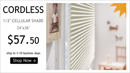 Cordless 1/2 Cellular Shade