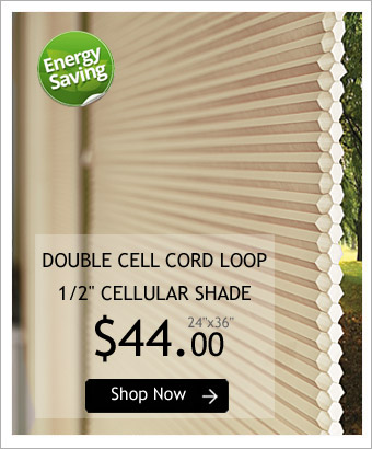 Double Cell Corded 1/2 Cellular Shade