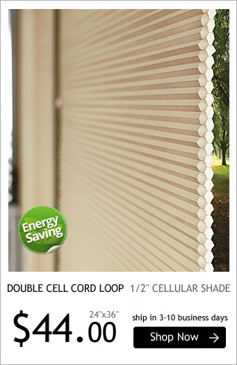 Double Cell Corded 1/2 Cellular Shade