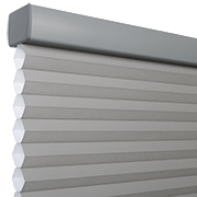 Cordless 1/2" Cellular Shade Light Filtering Gray Sheen