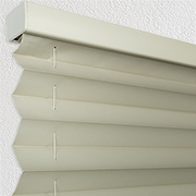 Pleated 1/2" Matte Plane Light Filtering Window Shades Camel