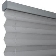 Pleated 1/2" Matte Plane Light Filtering Window Shades Cloud